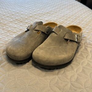 Size 36 Gery Birkenstock Clogs
